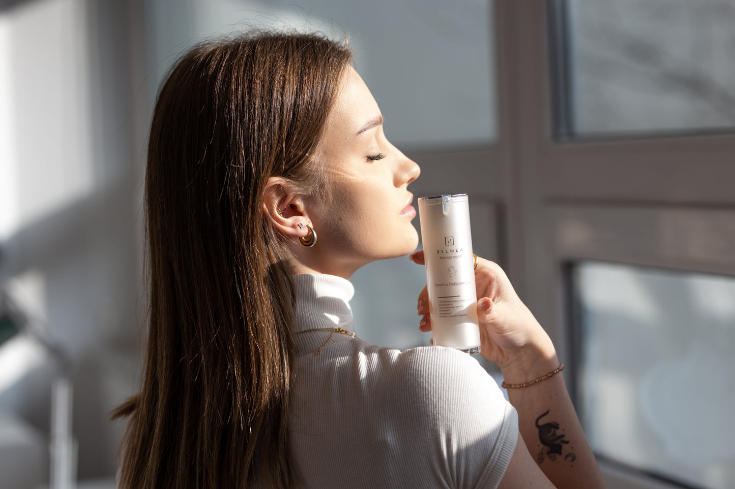 Soothing face cream after D-panthenol treatment